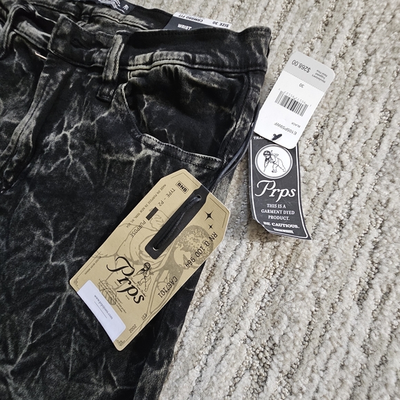 PRPS Charcoal Acid Wash Denim - Picture 1 of 10